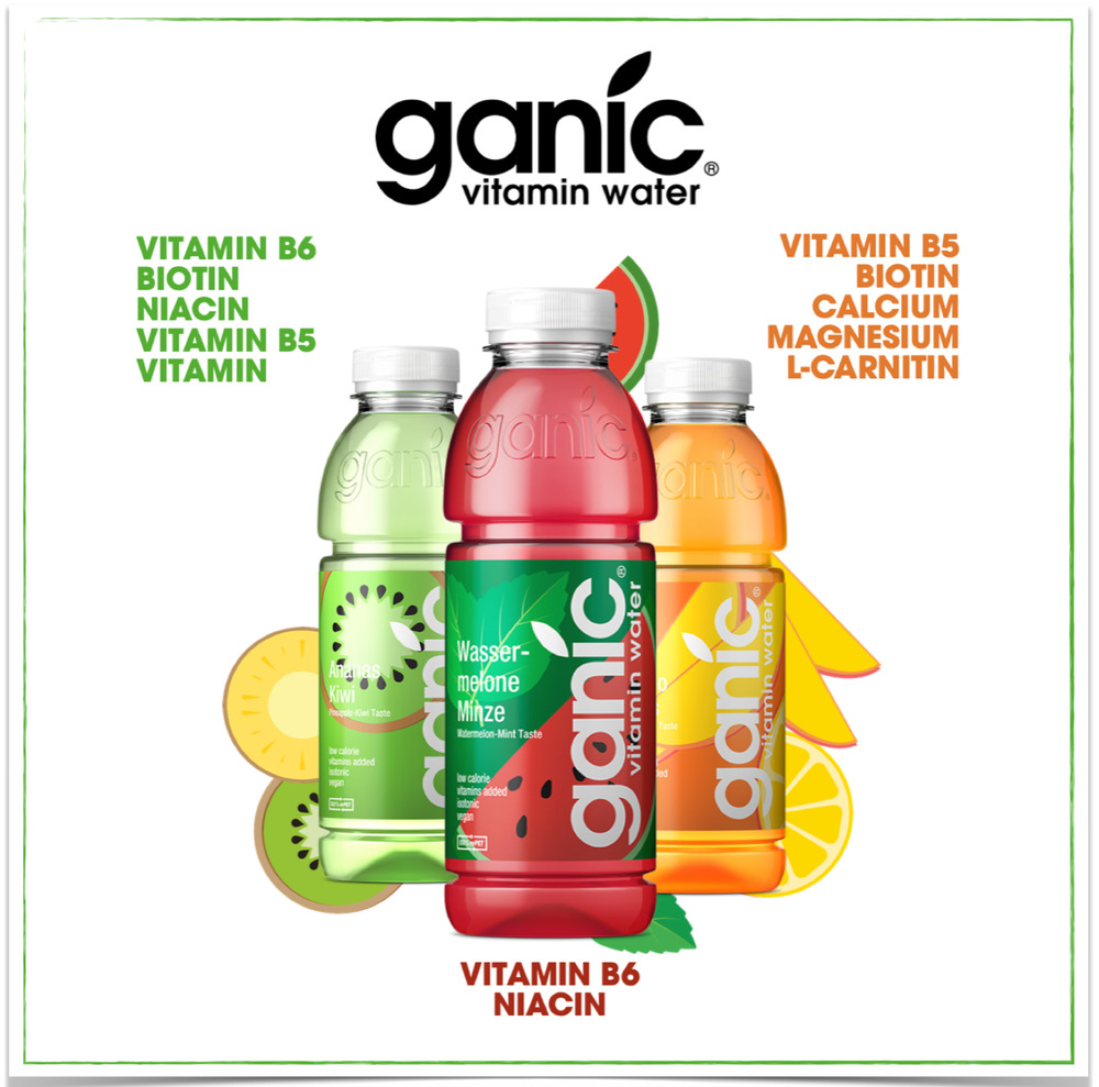 ganic vitaminova voda - přehled vitaminu